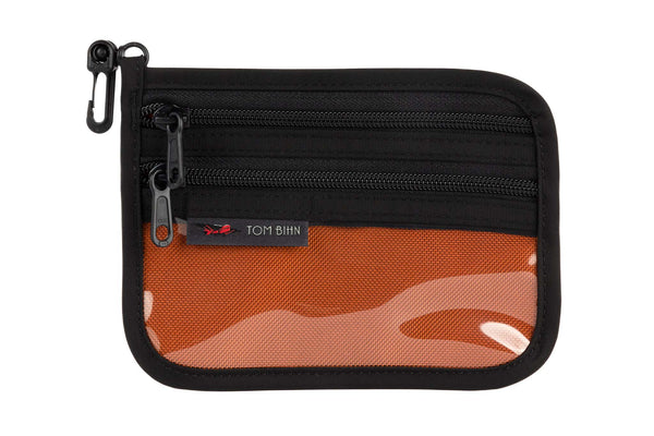 Small Double Organizer Pouch in Burnt Orange Ballistic